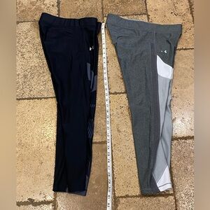 2 Pairs of Under Amour Leggings pants both M in excellent condition